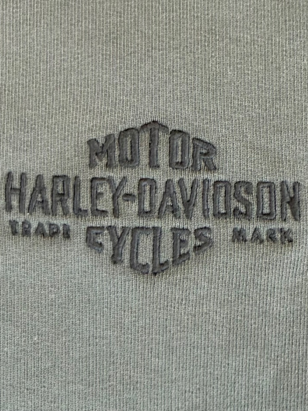 Harley Davidson Originals Standard Issue Hoodie Sweatshirt Washed Black Medium